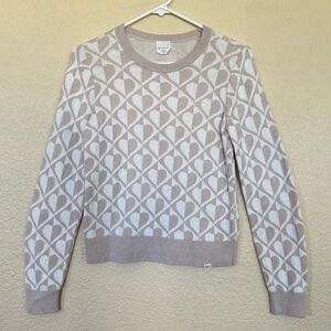 Abercrombie Kids Patterned Sweater - White and Tan